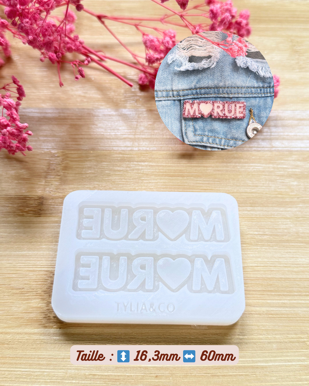 Moule broche/ pins MORUE 40 ou 60mm