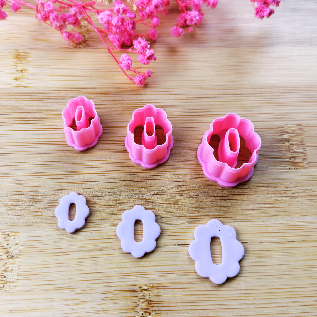 Emporte-pièce fleur allongé