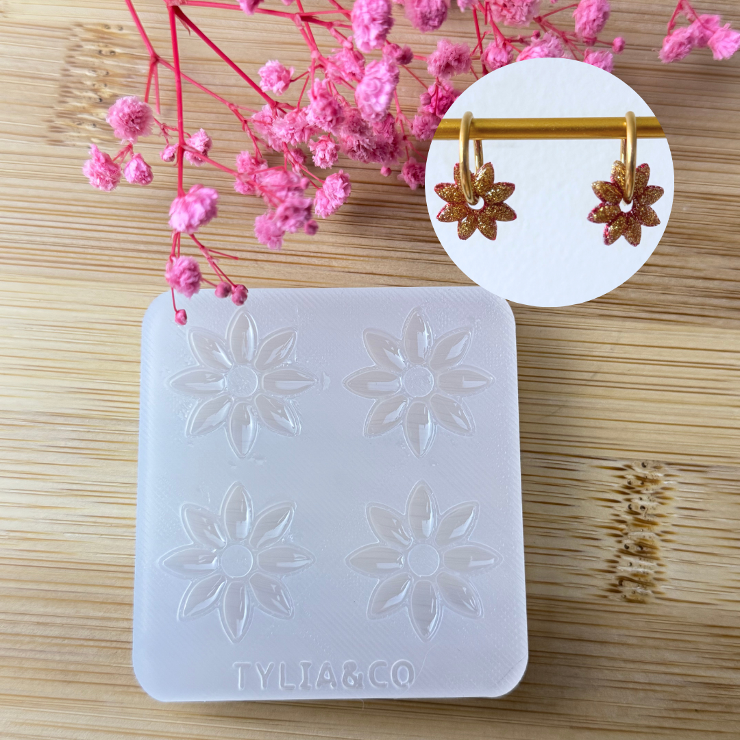 Mini moule fleur de noël 20mm