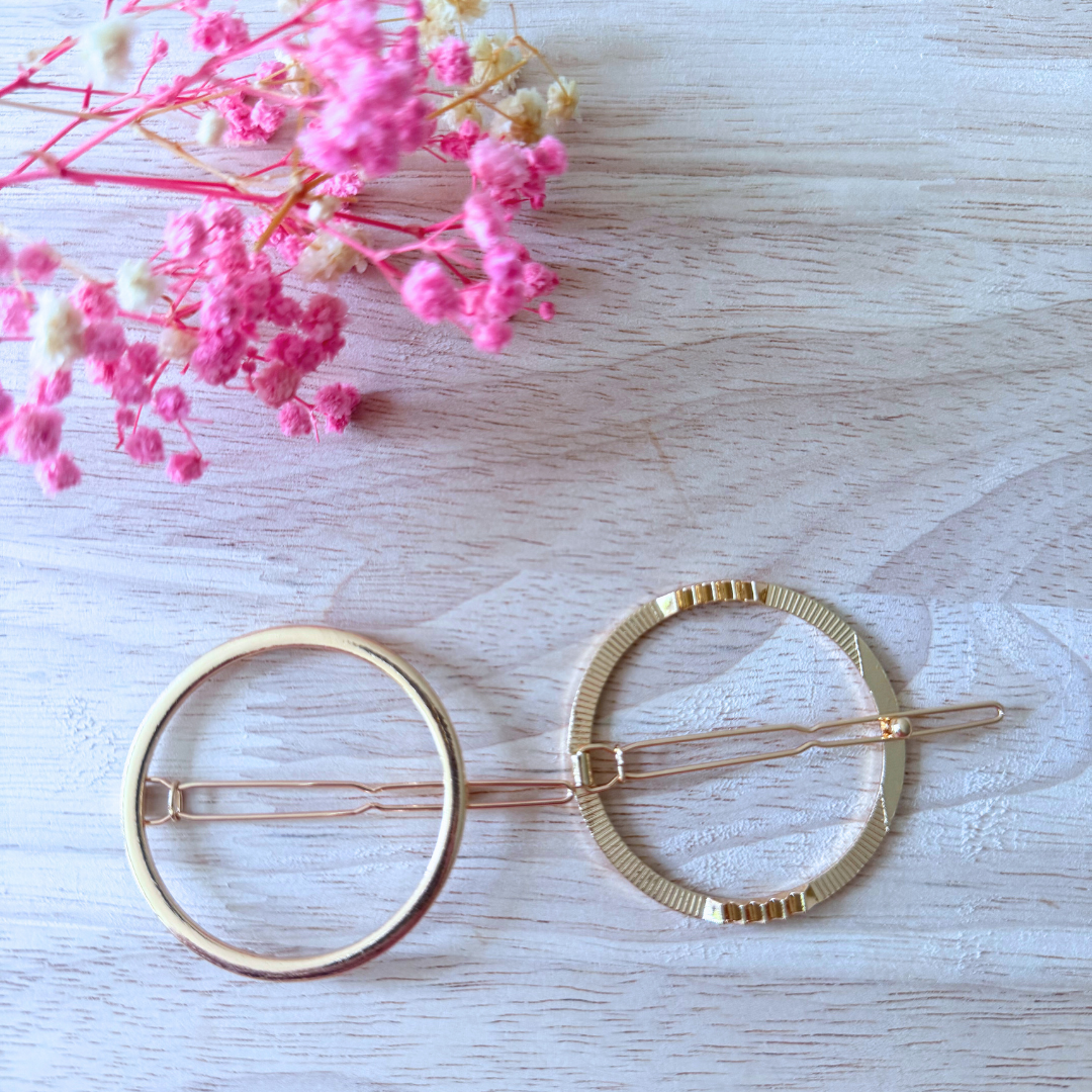 Support barrettes / pinces cheveux rond, coeur