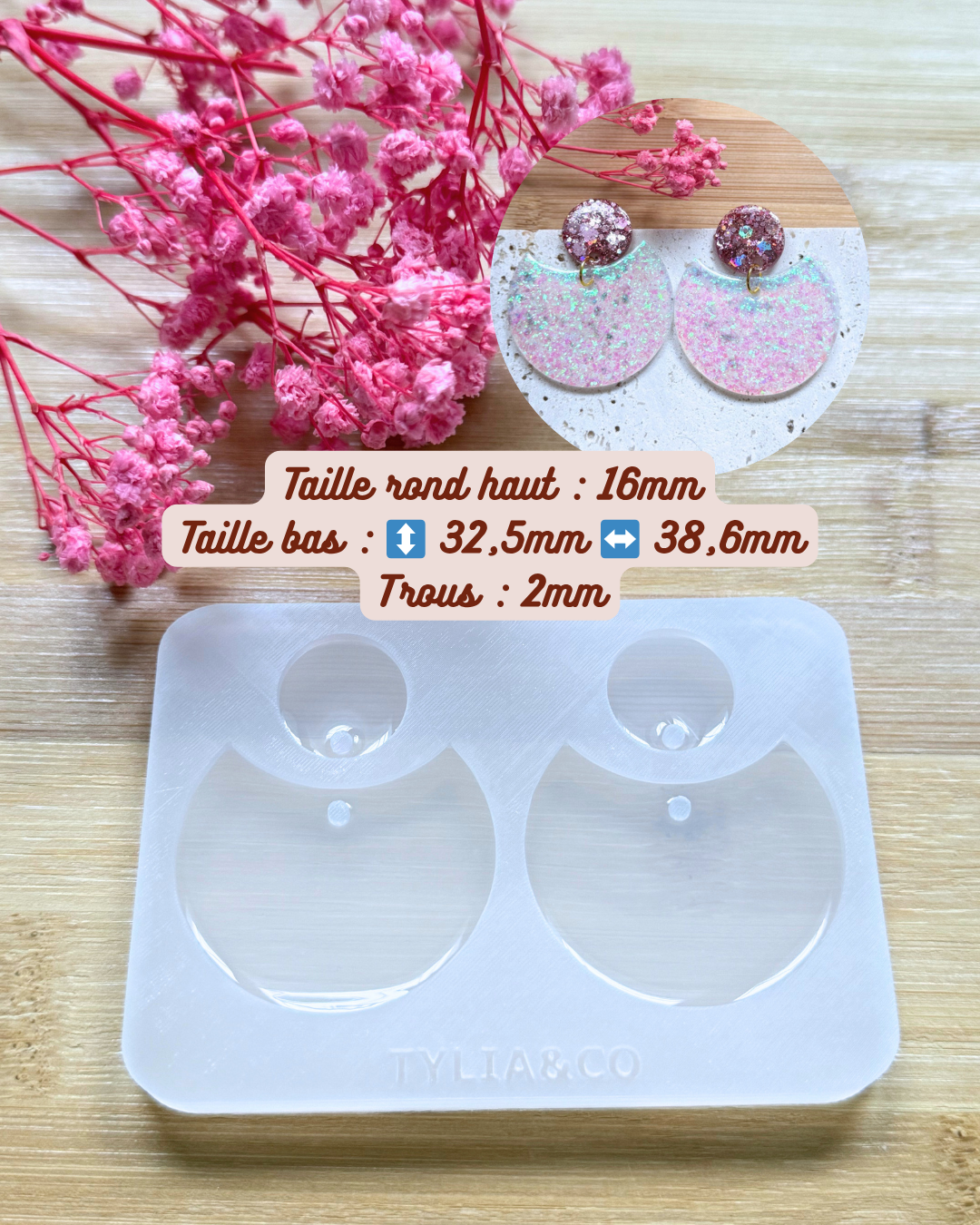 Moule boucle d'oreilles