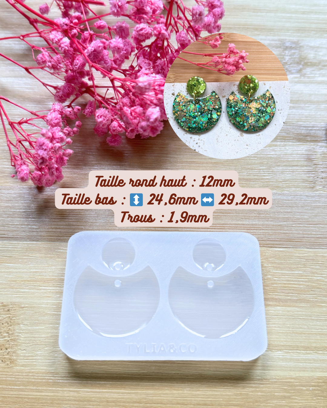 Moule boucle d'oreilles