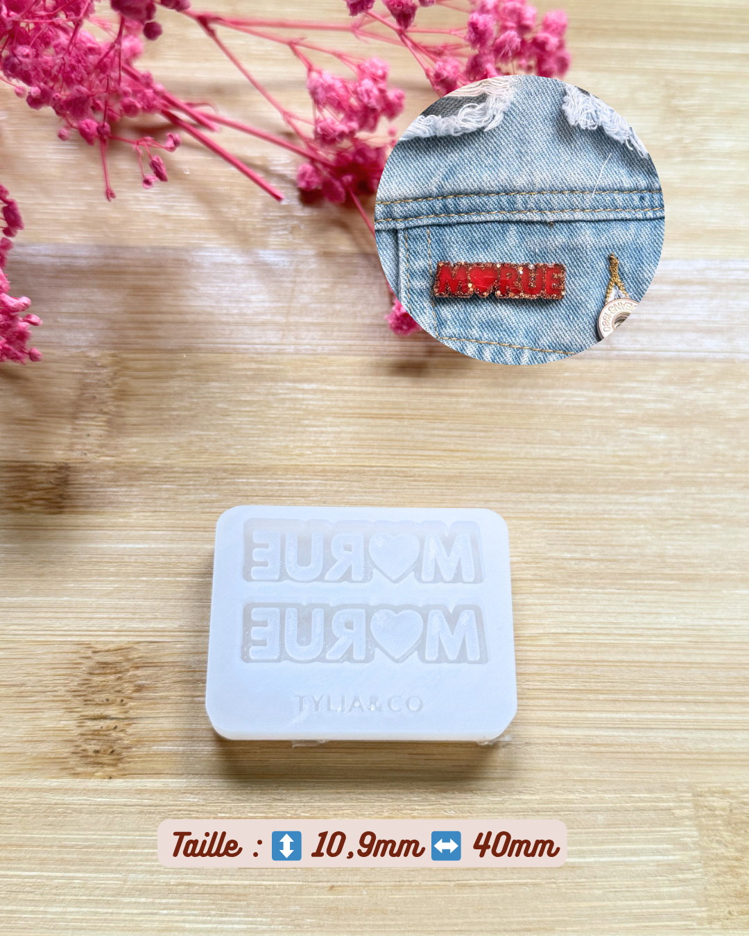 Moule broche/ pins MORUE 40 ou 60mm