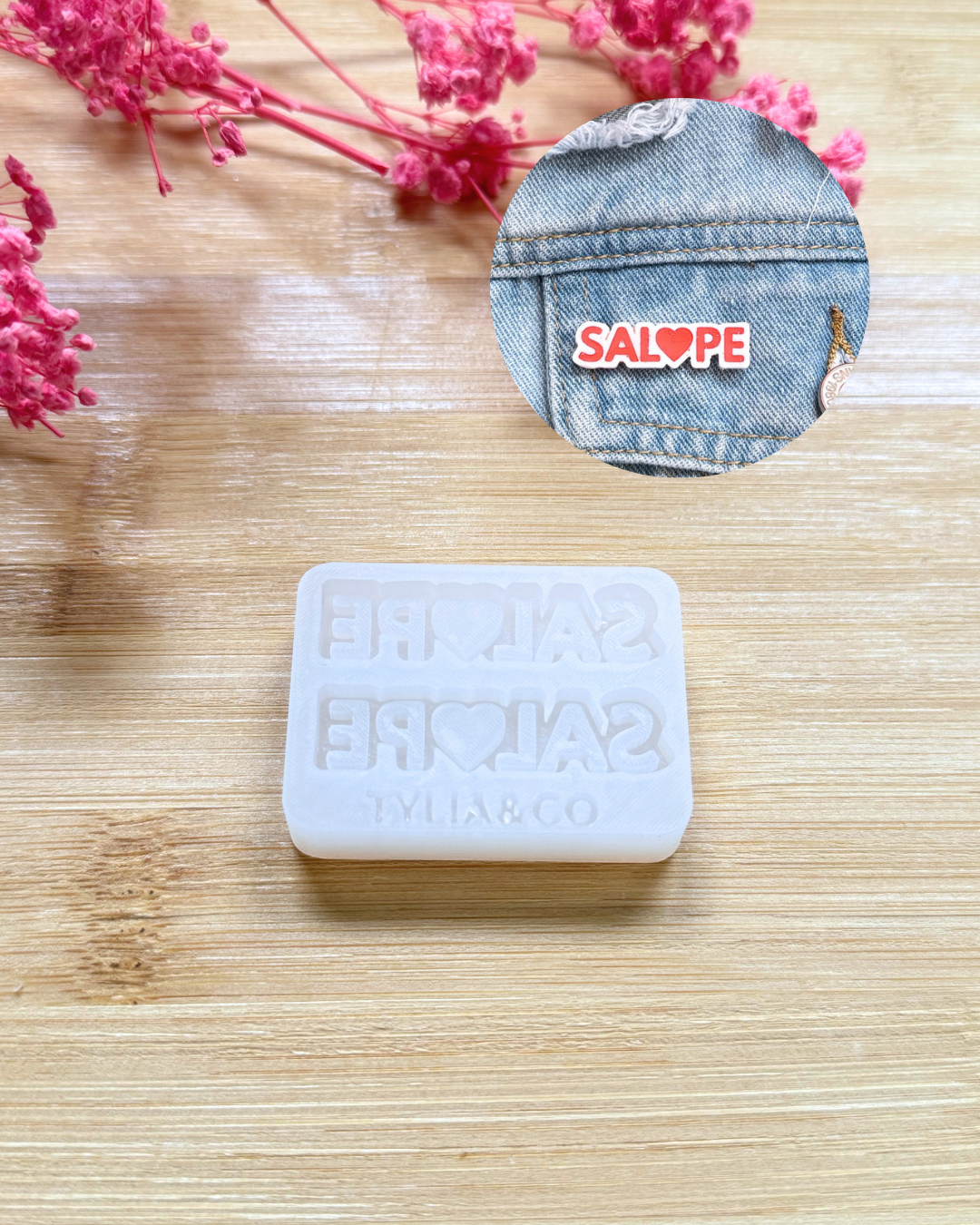 Moule broche/ pins SAL❤️PE 40 ou 60mm