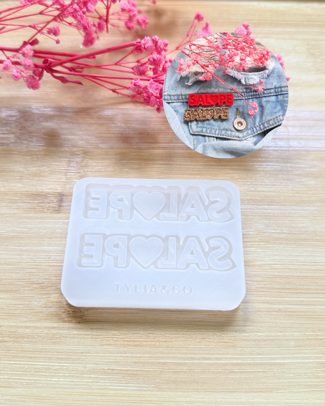 Moule broche/ pins SAL❤️PE 40 ou 60mm