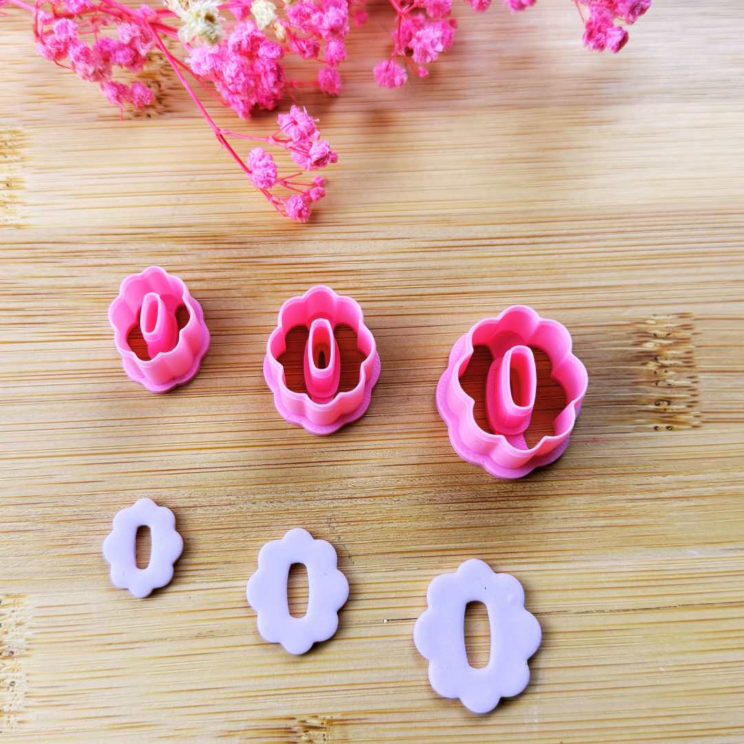 Emporte-pièce fleur allongé