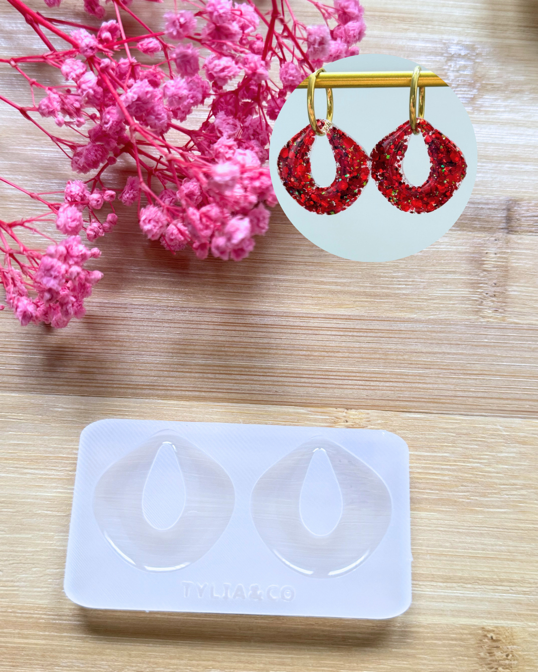 Moule losange arrondit 15, 20 ou 30 mm